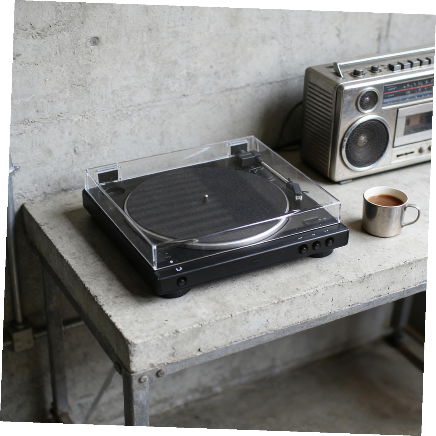 MAGICLULU Copertura Antipolvere Giradischi Trasparente in Acrilico Rimovibile per Giradischi Protezione Durevole per Dischi in Vinile e Attrezzatura Audio