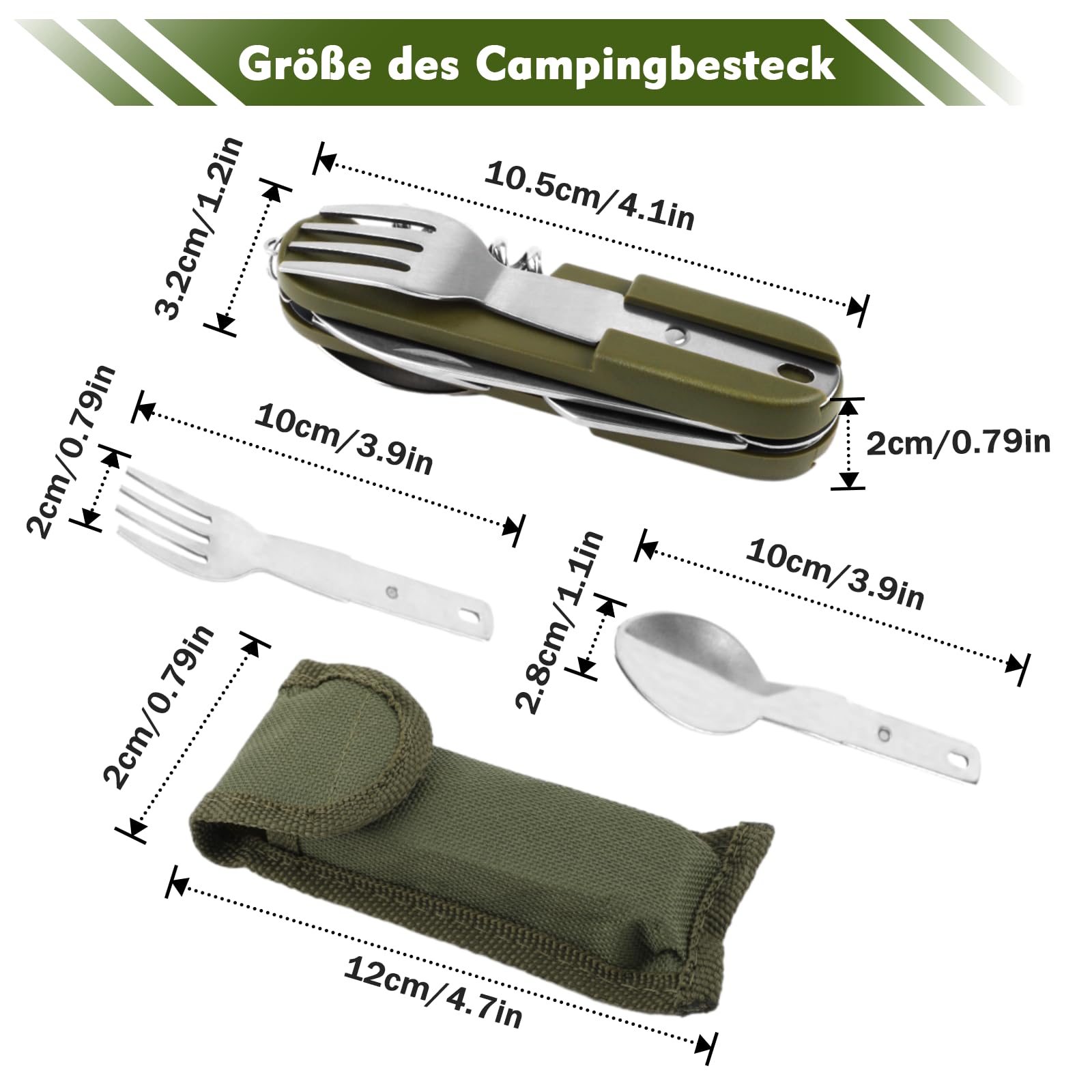 Migliori Posate Da Campeggio Pieghevoli Prezzi Online In Italia - Foto 5