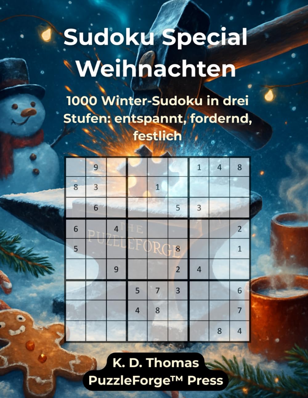 Sudoku Special - Weihnachten: 1000 Winter-Sudoku in drei Stufen: entspannt, fordernd, festlich (PuzzleForge™ Weihnachts-Sudoku Schmiede-Reihe – Festliches Gehirntraining für die Winterzeit)