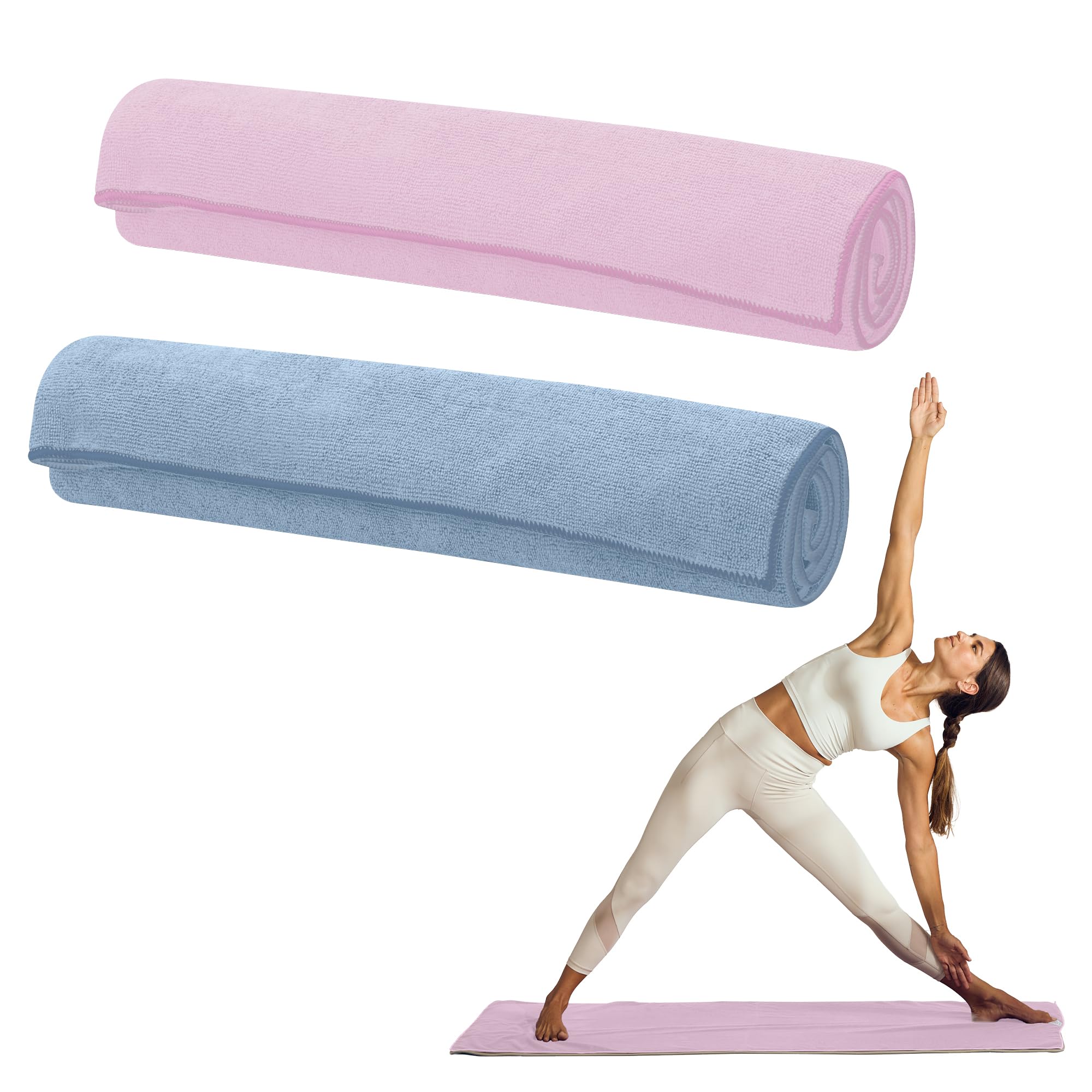 Amazon.com : Gaiam Yoga Mat Towel — Non-Slip Microfiber Hot Yoga