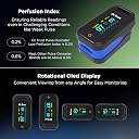 Dr Trust USA Fingertip Blood Oxygen Saturation Monitor -218, SPO2, PI & Heart Rate Pulse Oximeter with OLED Display For Pulse Oximetery gallery image