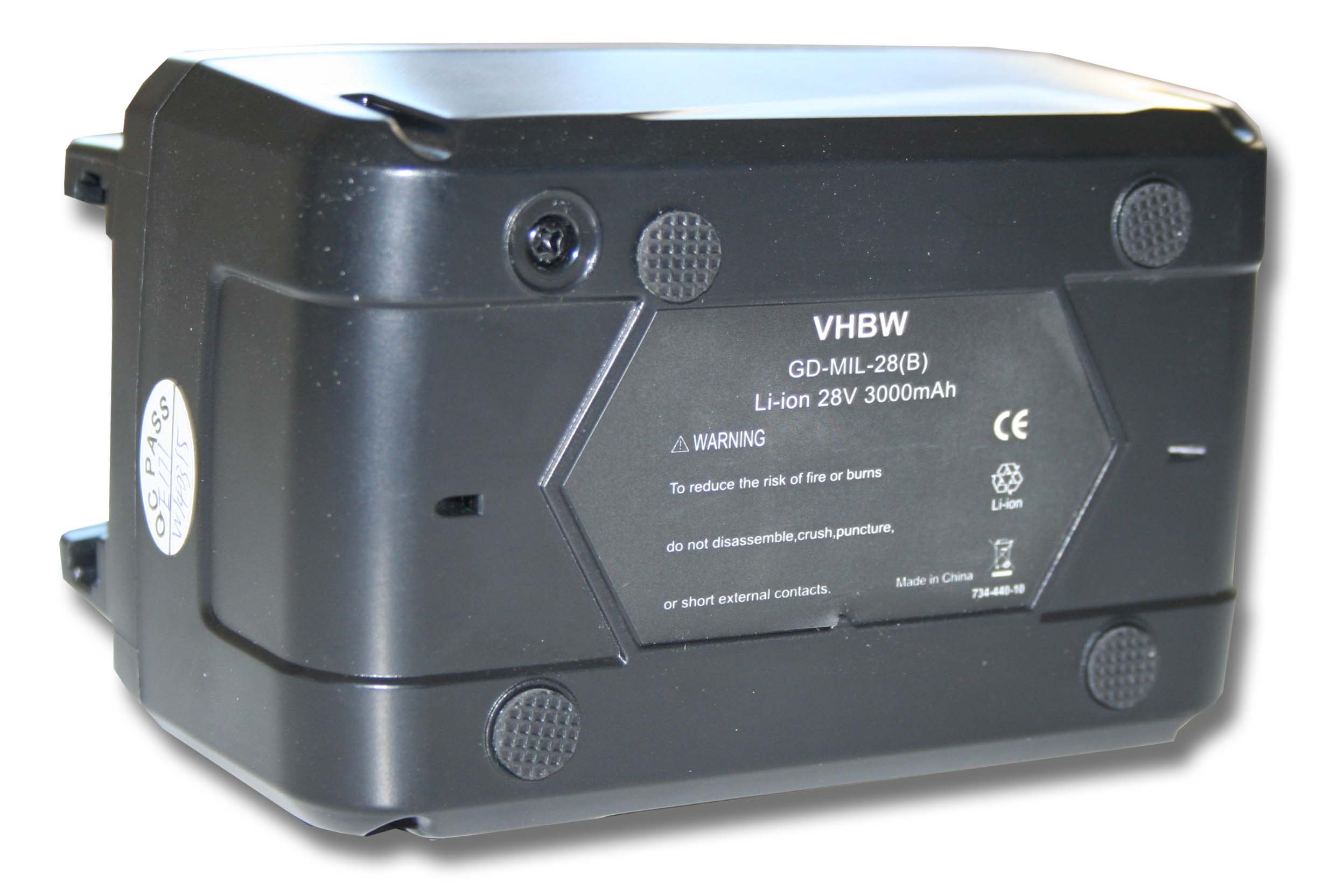 vhbw Batería Recargable reemplaza Würth 0700956730, 28 V batería para Herramientas eléctricas (3000 mAh Li-Ion 28 V) | Batería de 28 V para herramientas eléctricas (3000 mAh, ion de litio, 28 V)