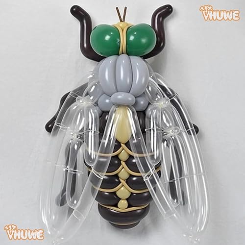 Miniatura 52 de 260 globos de color amarillo limón, paquete de 100 globos largos gruesos para arco, animales, payasos, niños, cumpleaños, fiestas, baby showers