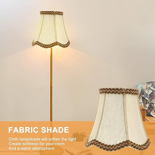 Miniatura 5 de SOLUSTRE Lámpara de araña para lámpara de mesa, pantalla de tela, clip en pantallas de luz, cubierta de lámpara, pantalla de tambor, cubierta de