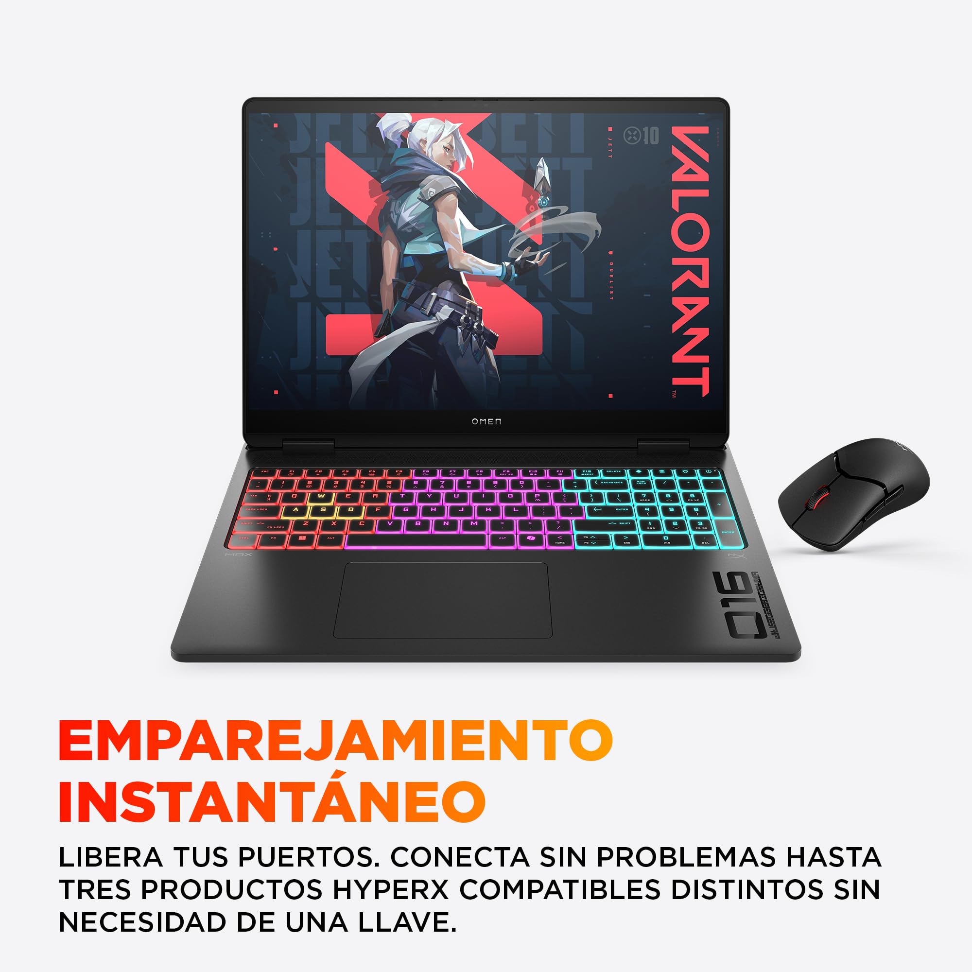 HP OMEN MAX - Ordenador Portátil Gaming de 16" OLED 240Hz (Ultra 7-255HX, 32GB RAM, 1 TB, NVIDIA GeForce RTX 5070 8GB, FreeDos) Negro - Teclado QWERTY Español
