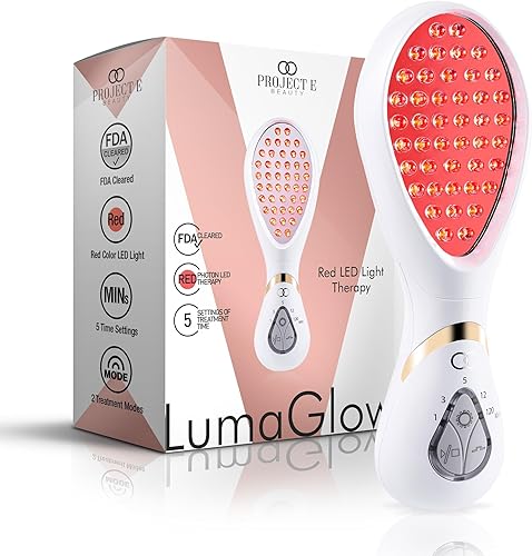 Terapia de luz LED roja LumaGlow de Project E Beauty | Rejuvenecimiento de la piel y antienvejecimiento | Disminuye las líneas finas y las arrugas