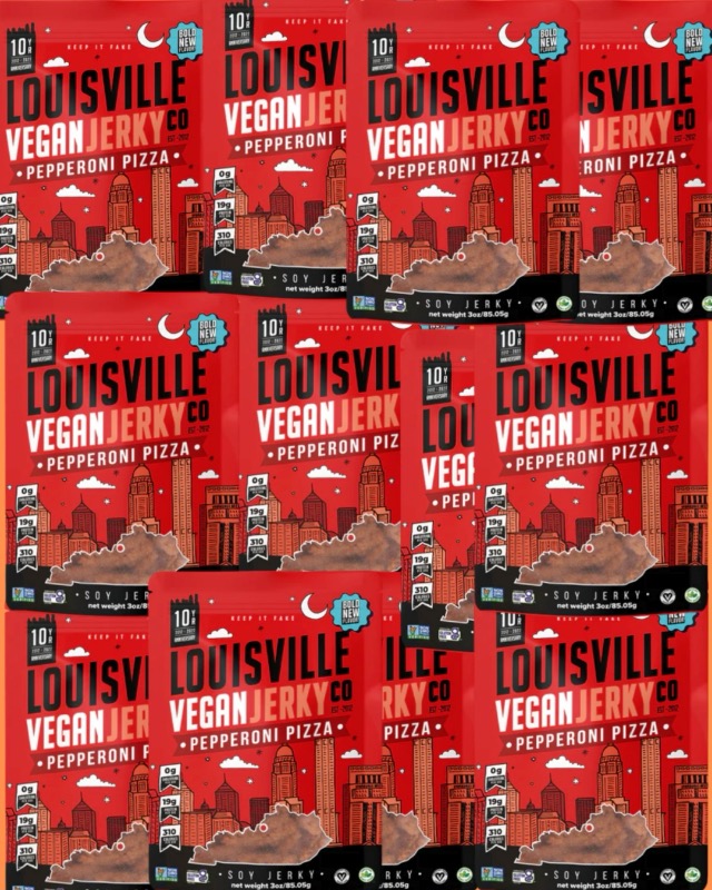 Amazon.com: Louisville Vegan Jerky – Pepperoni Pizza Vegan and