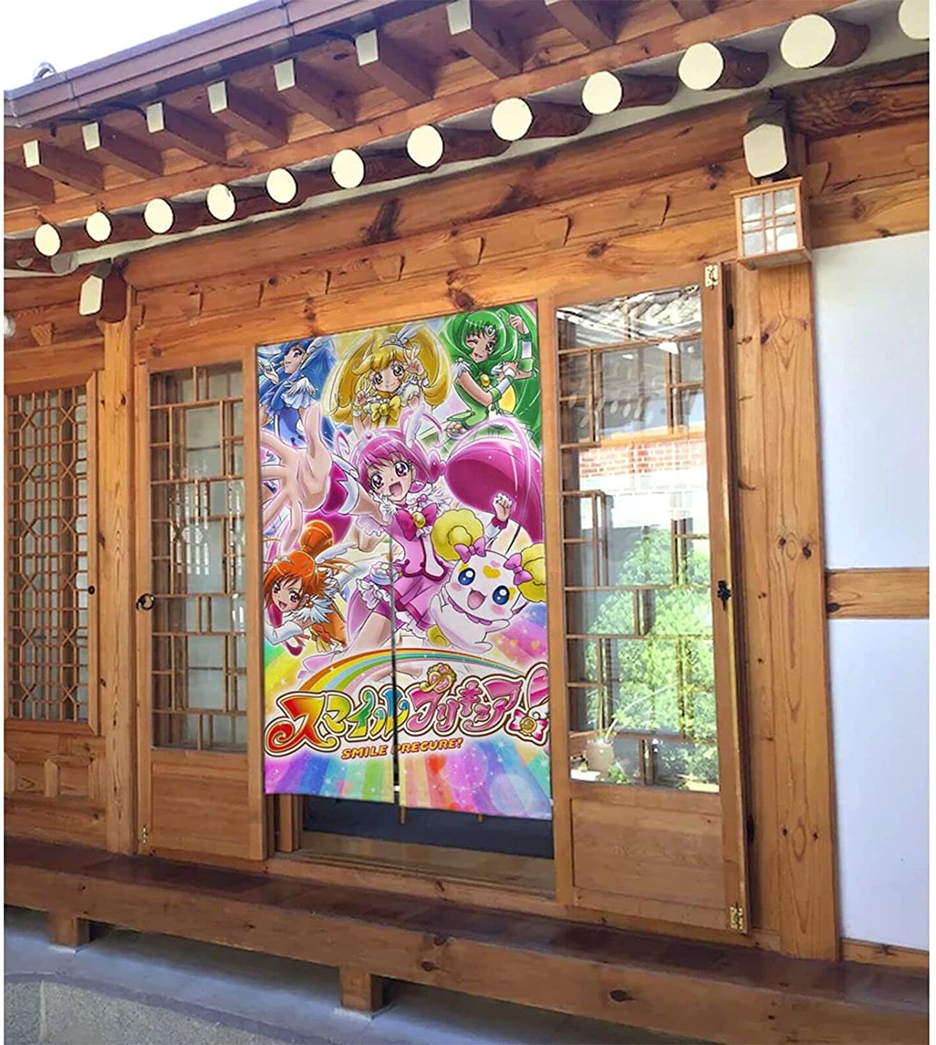 Amazon｜スマイルプリキュア のれん 和風 暖簾 壁掛け 遮光 断熱 遮像