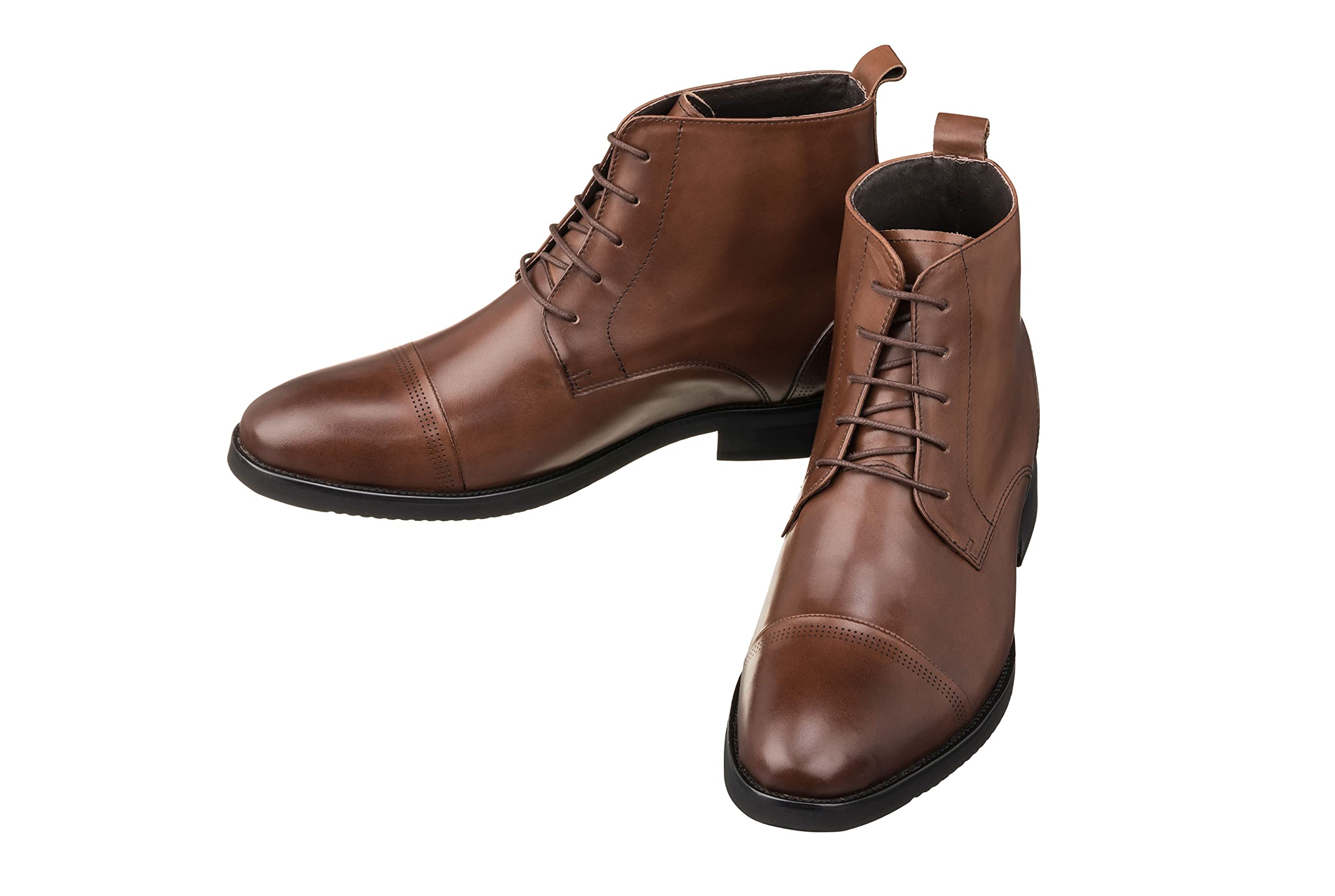 CALTO Men\'s Invisible Height Increasing Elevator Shoes Brown Leather Size 11 Amazon.com | CALTO Men main image 2