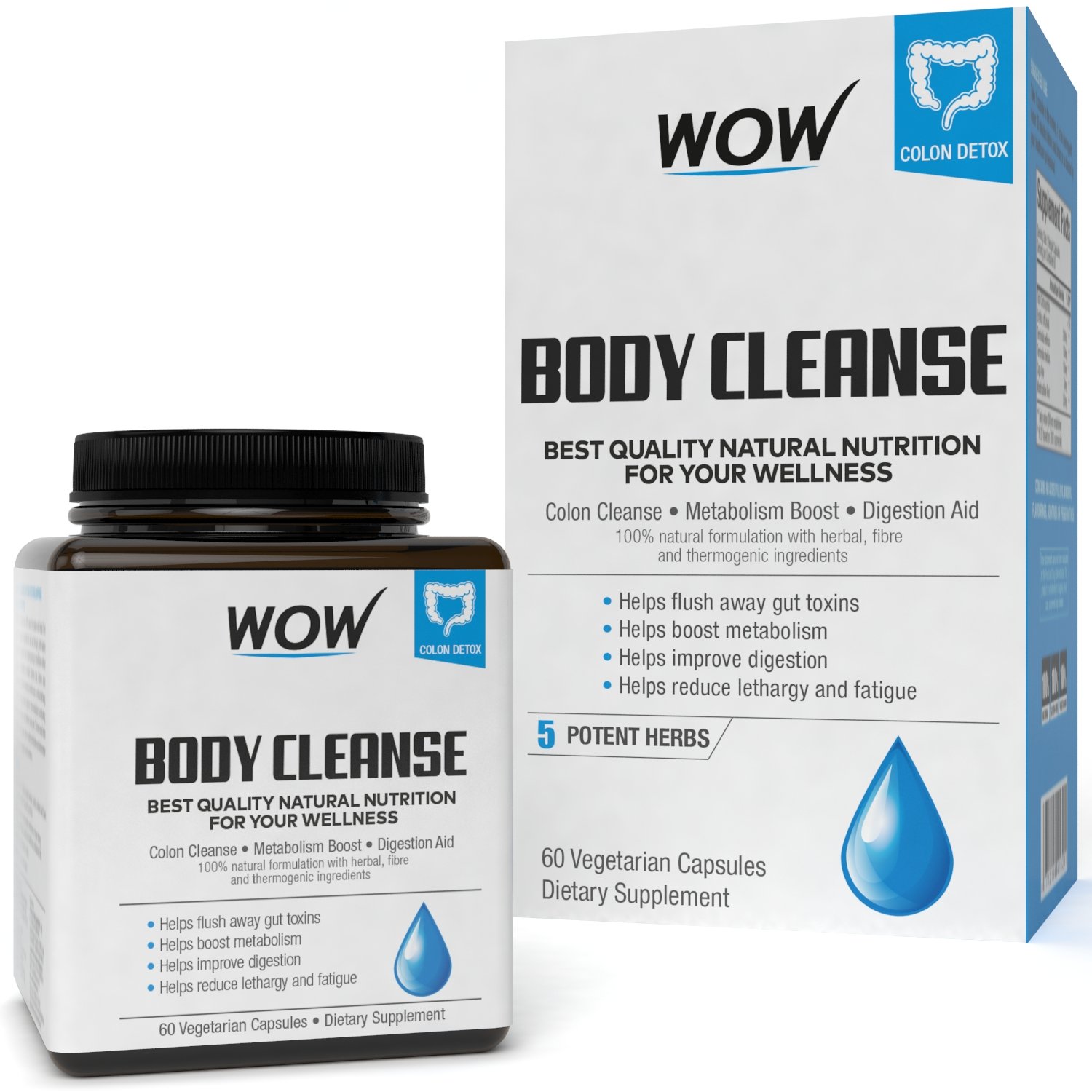 WOW Life Science Body Cleanse, 60 Capsules