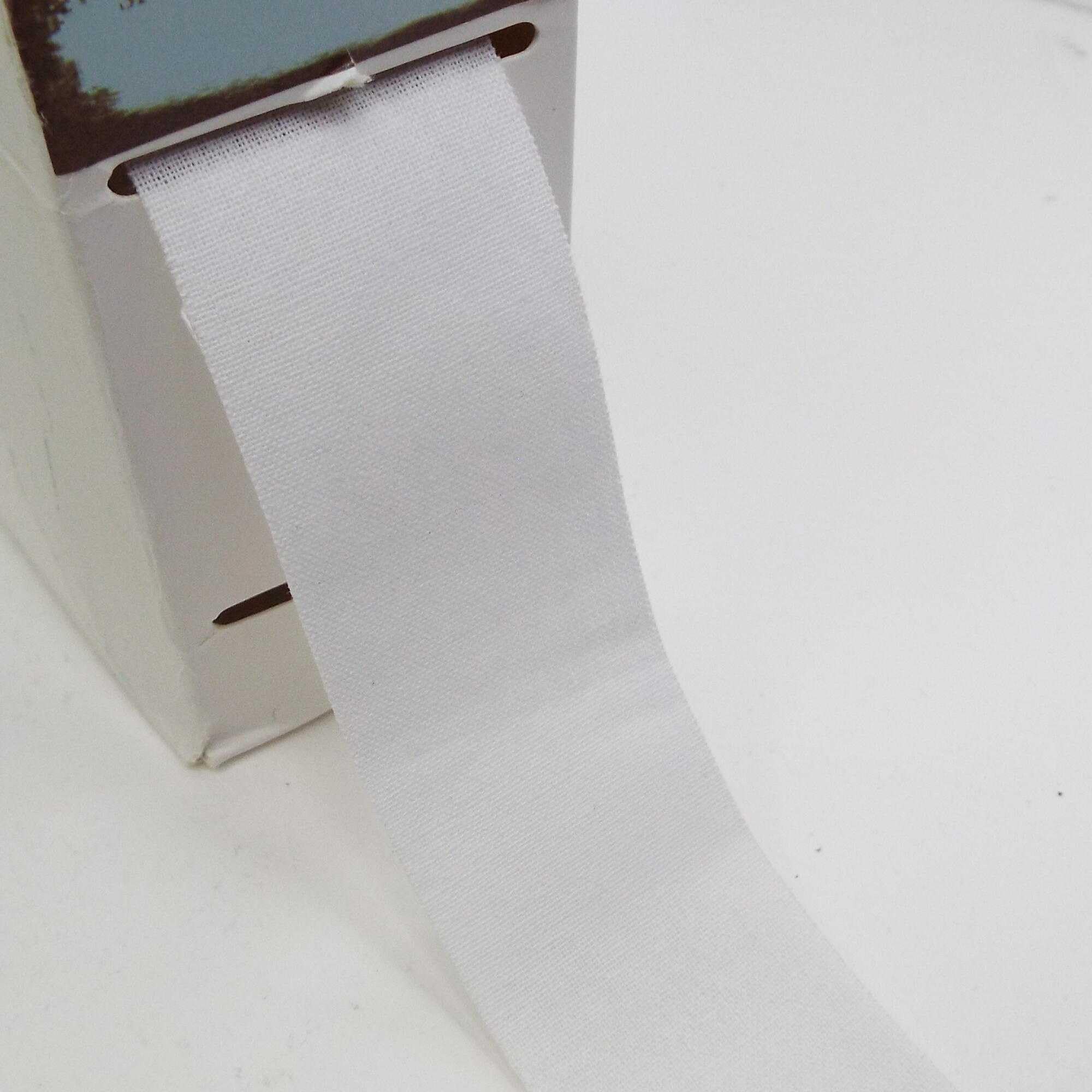 Iron On Fabric Cotton Tape 35mm Denim Repair Patch Hole 10 Color 2 4+ Meter 956D, 011 White, 2 Metres