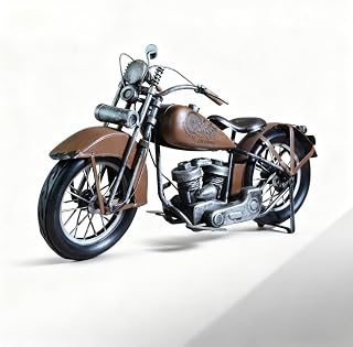 Vintage Motorcycle model1/12 Scale Die-Cast Motorcycle Model Kit for Adults - Collectible Toy Motorcycle, Iron Gift for Men, Motorcycle Decor and Ornament