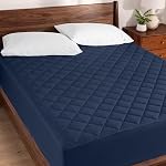 Bare Home Twin Extra Long Quilted Fitted Mattress Pad - Cooling Mattress Topper - Easily Washable - Elastic Fitted Mattress Cover - Stretch-to-Fit up to 15 Inches Deep (Twin XL, Grey)