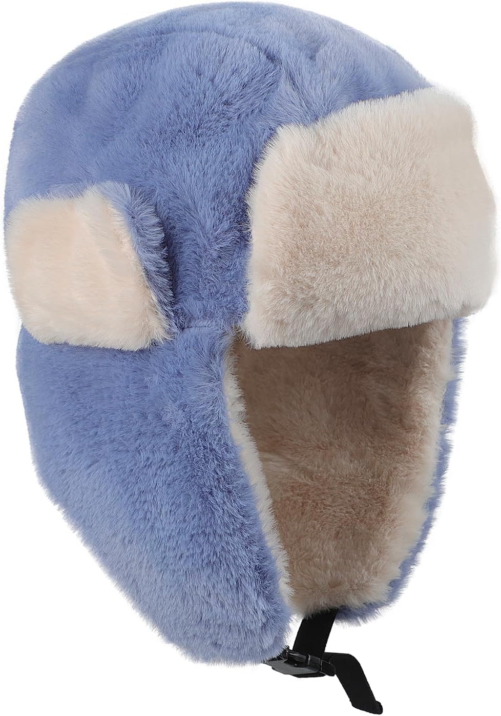 Cute Kids Winter Windproof Ski Cap Boys Girls Fur Fleece Trapper Hat Teen Ear Flaps Cold Weather Snow Hat - Image 3