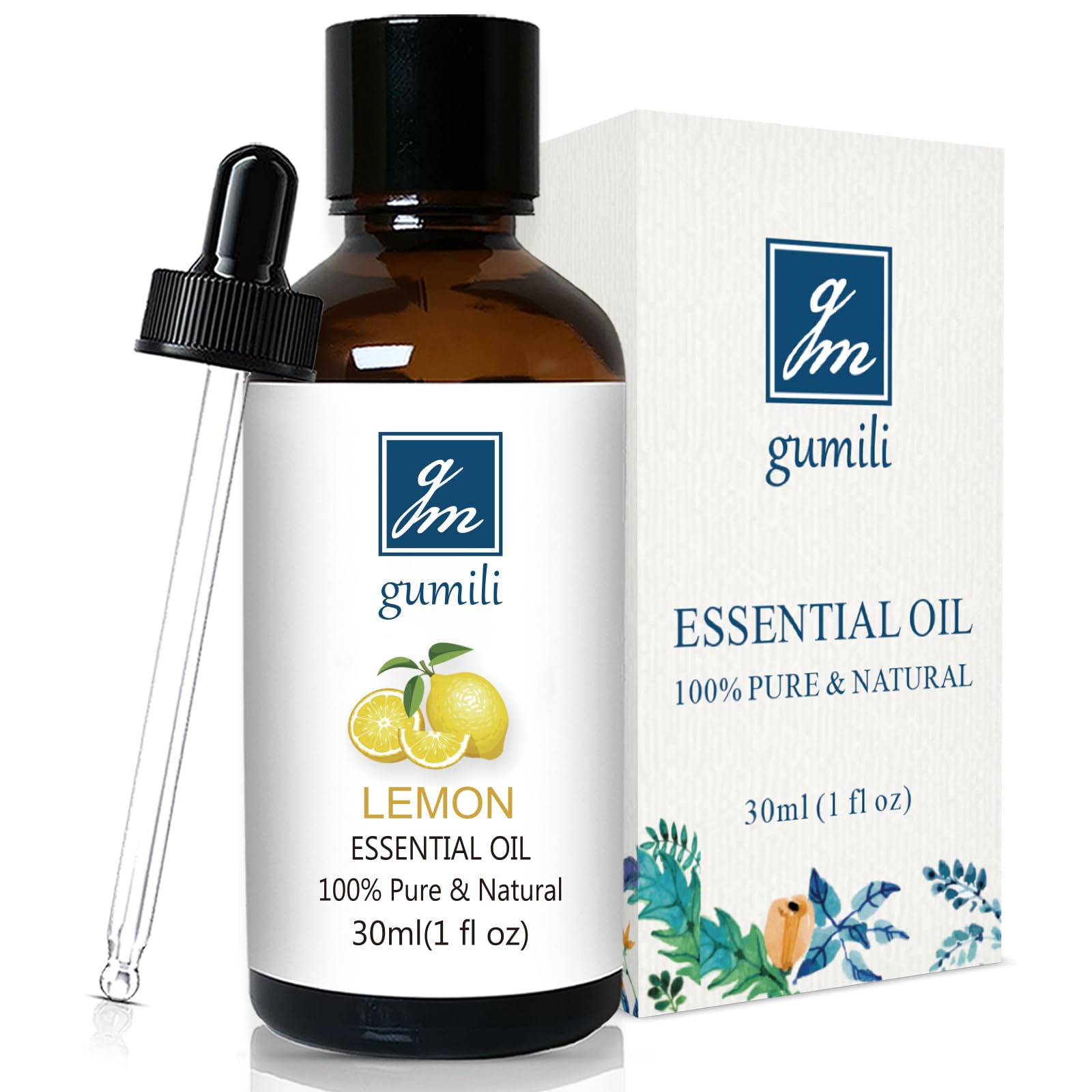 GM Gumili Lemon Essential Oil, for Cleaning, Diffuser, 1 Oz