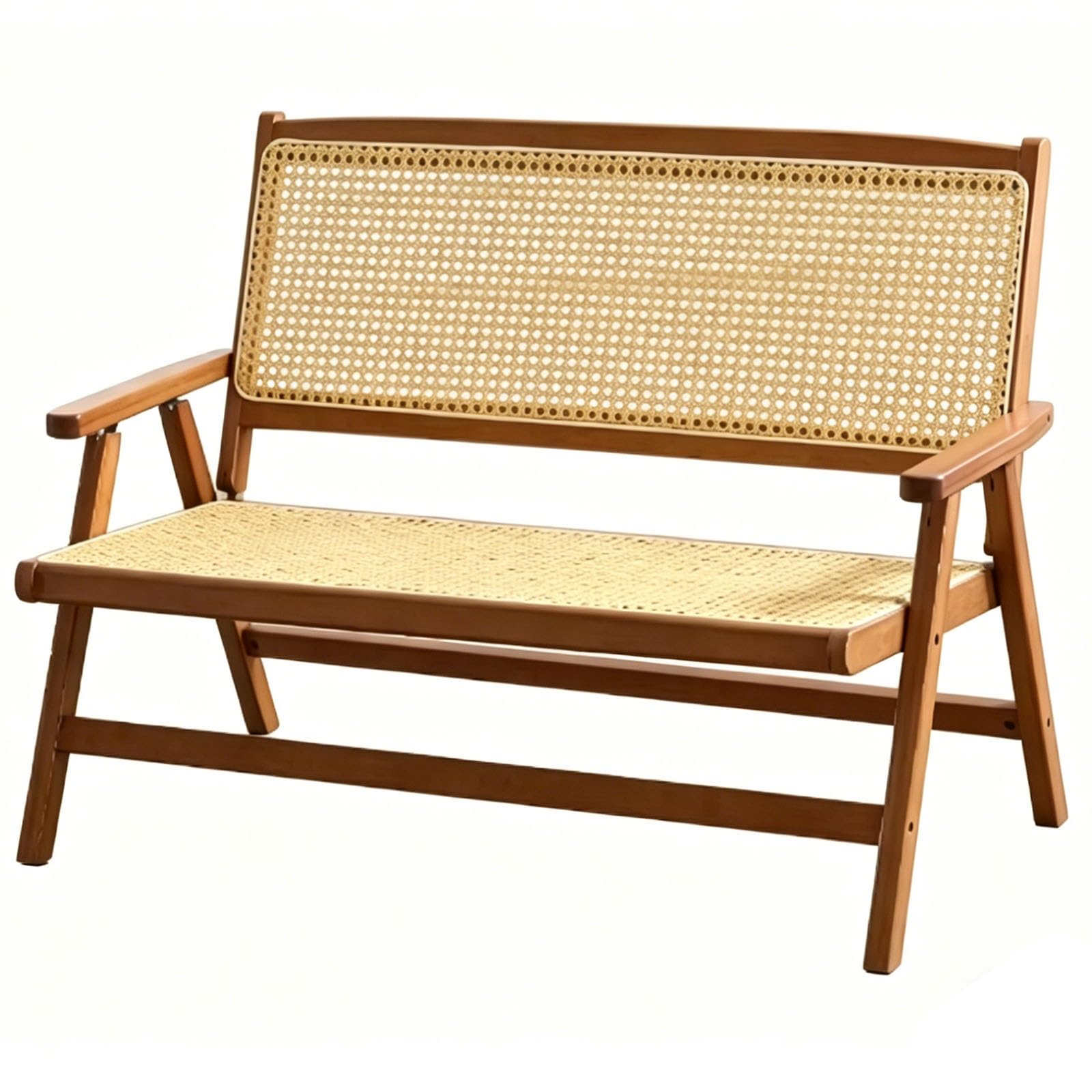 Banco Plegable Portatil，Banco de Madera para JardíN，Capacidad de 300 Kg para Patios, Jardines, Parques y Terrazas(91X47X65cm/36X19X26in)