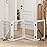 Mino Kesper Dog Gate Indoor, Metal Dog Gates for Doorways House, 24-Inch Freestanding Pet Gates for Dogs, Puppy Fence (4 Panel, White)