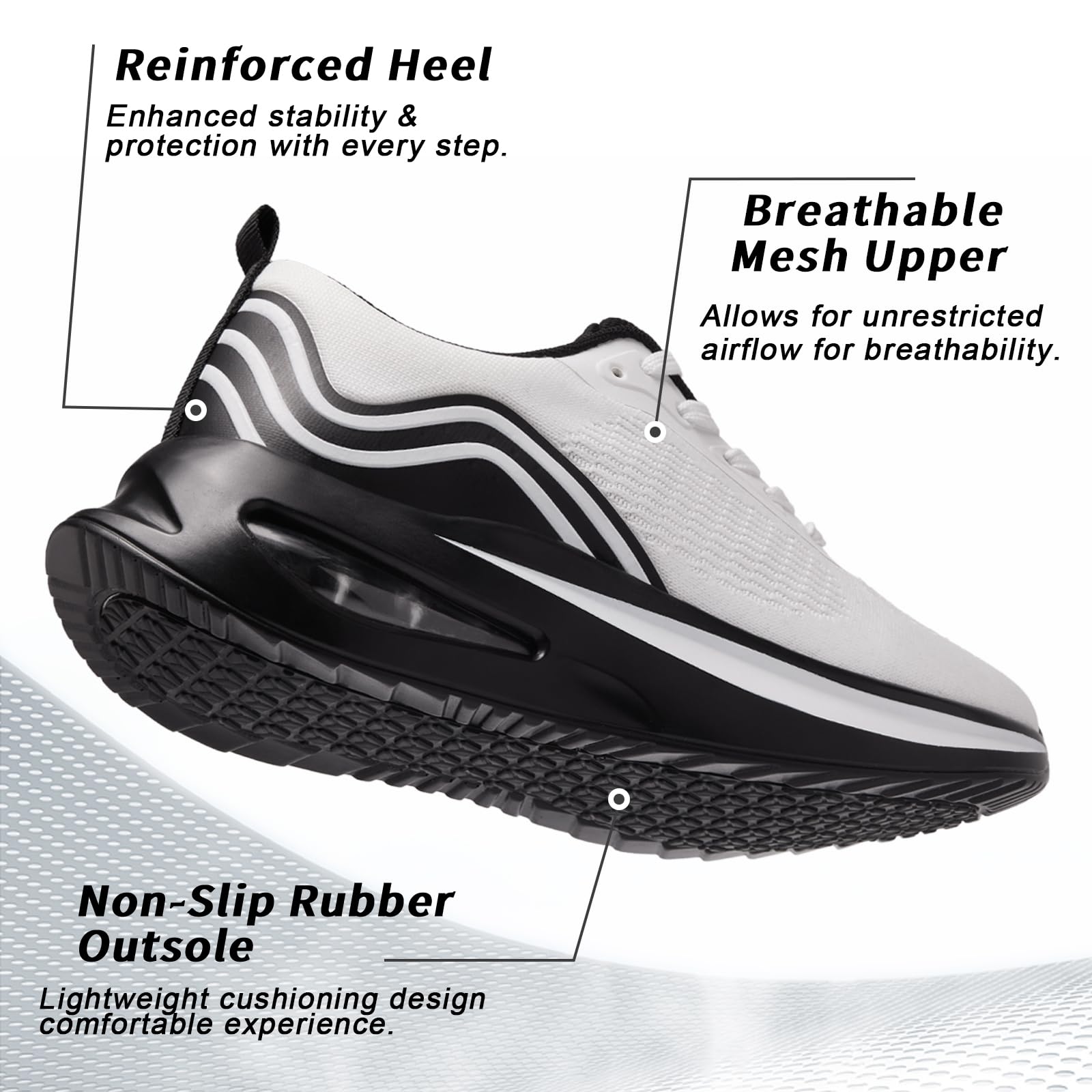Baskets Femme Chaussures de Running Léger Respirant Confortable Extérieur Gym Jogging