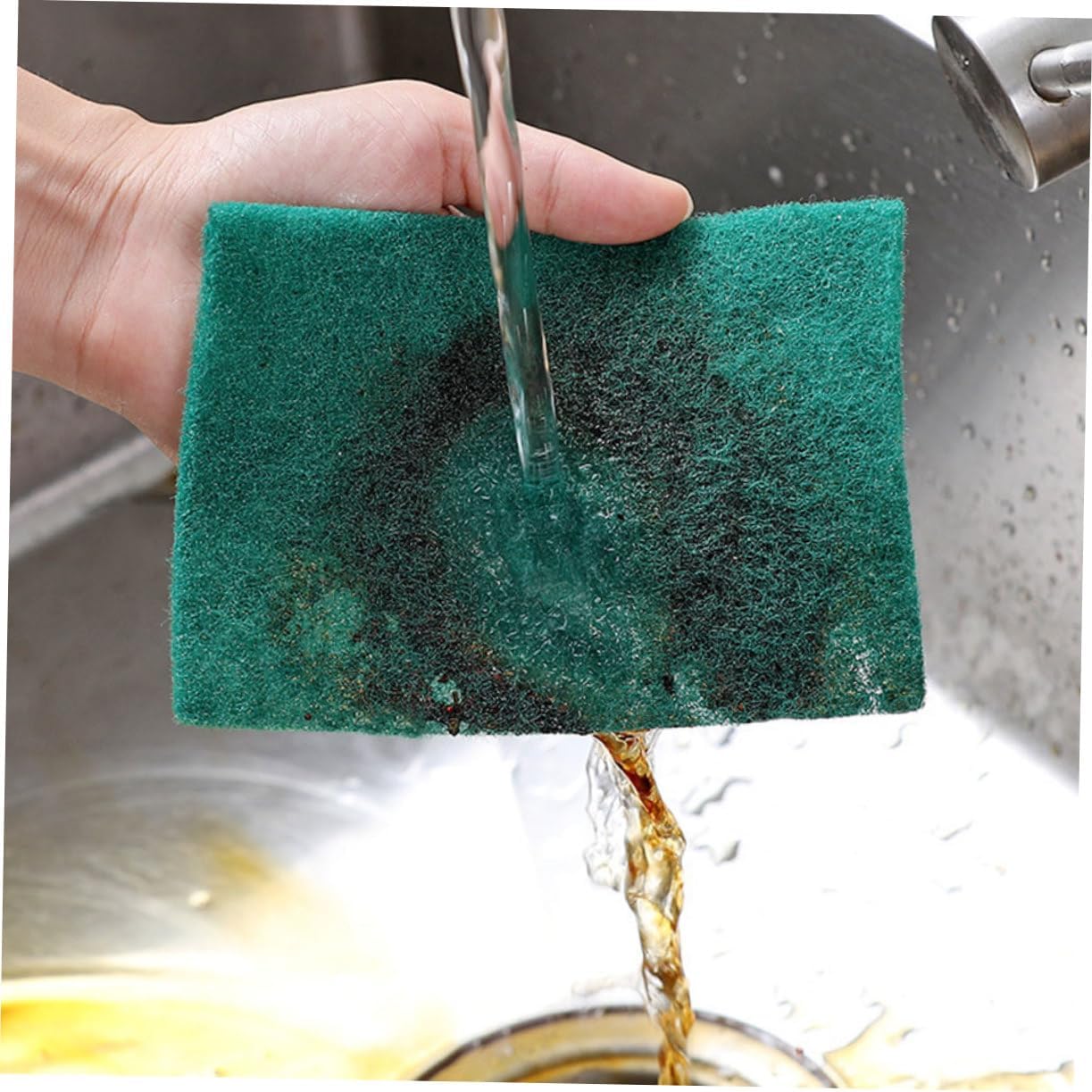 NOLITOY 30pcs Multi-Functional Household Cleaning Sponge Reusable Dish Washing Kitchen Scrub and Wok Sponge Compact and Convenient for Everyday Use image 5