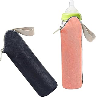 Flaschen Thermotasche (2er Set) - Praktischer Begleiter für Babyflaschen unterwegs, Geeignet für 350 ml Flaschen
