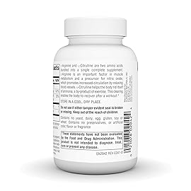 Source Naturals L-Arginine L-Citrulline Complex 1000mg Essential Amino Acid Supplement - 60 Tablets