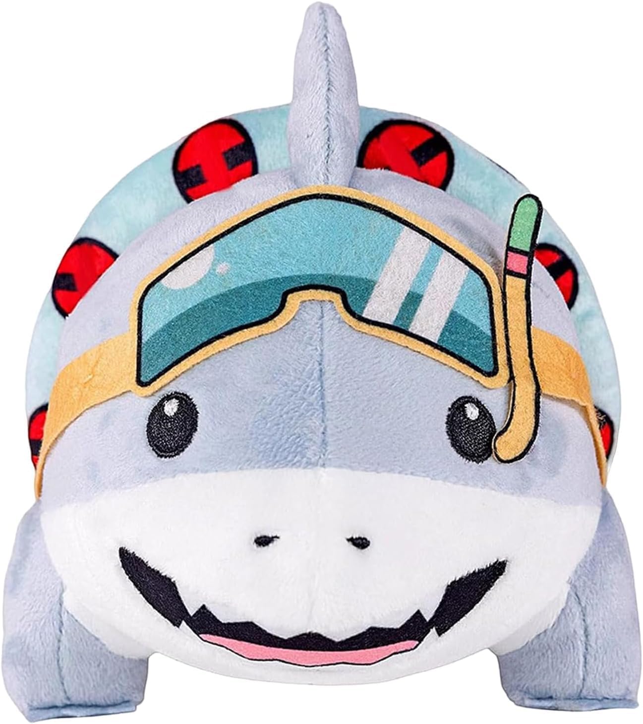 Cute Land Shark Plush Toy 9.8 Inch Soft Stuffed Animal Pillow Doll for Boys Girls and Kids Adorable Swimwear Shark Plushie Gift