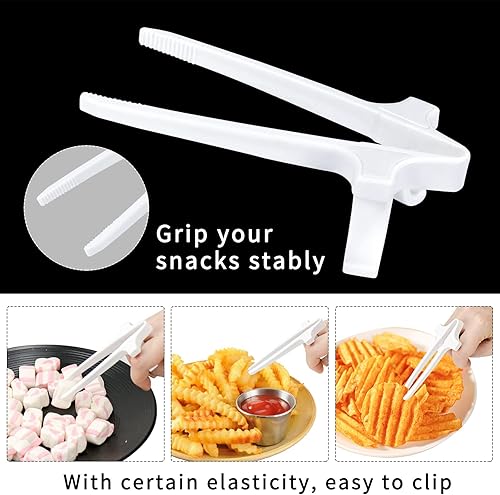 Miniatura 4 de Hysagtek Palillos de dedo mejorados para patatas fritas con caja, palillos de bocadillos para dedos, palillos de chip para dedos, agarrador de