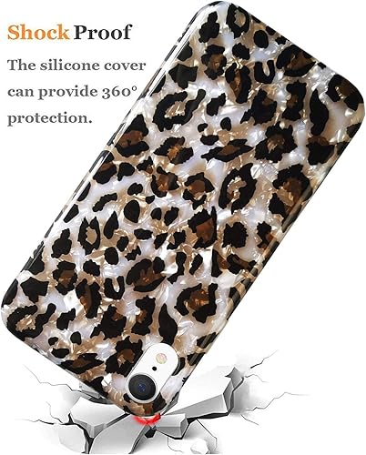 Miniatura 8 de J.west  Estuche protector para iPhone XR 6.1, diseño geométrico de patrón de chevron de mármol color negro y blanco, silicona suave de poliuretano