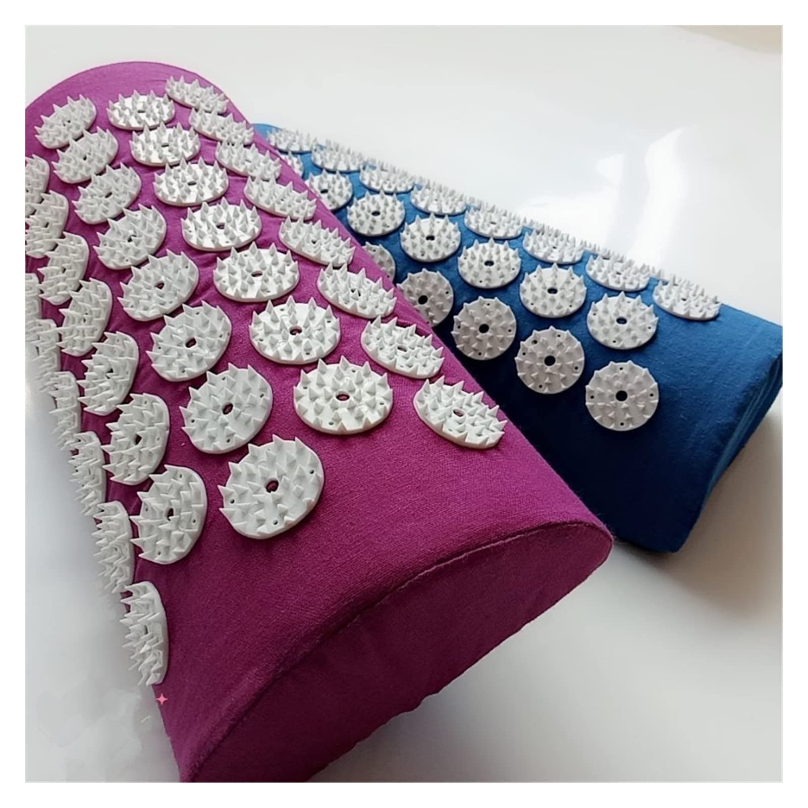 Cojín De Masaje Acupressure Relieve Barrio Dolor en el cuerpo Masaje de estera de espiga (aprobar.62 * 38cm) Cojín Acupuntura Yoga Masaje Mataje / Almohada Cojín De Masajes ( Size : Purple pillow )