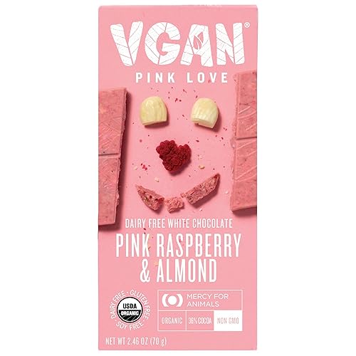 VGAN Barras de chocolate veganas, aperitivos sin gluten, a base de plantas, sin soja y lácteos, ingredientes orgánicos, sin crueldad, kosher y sin