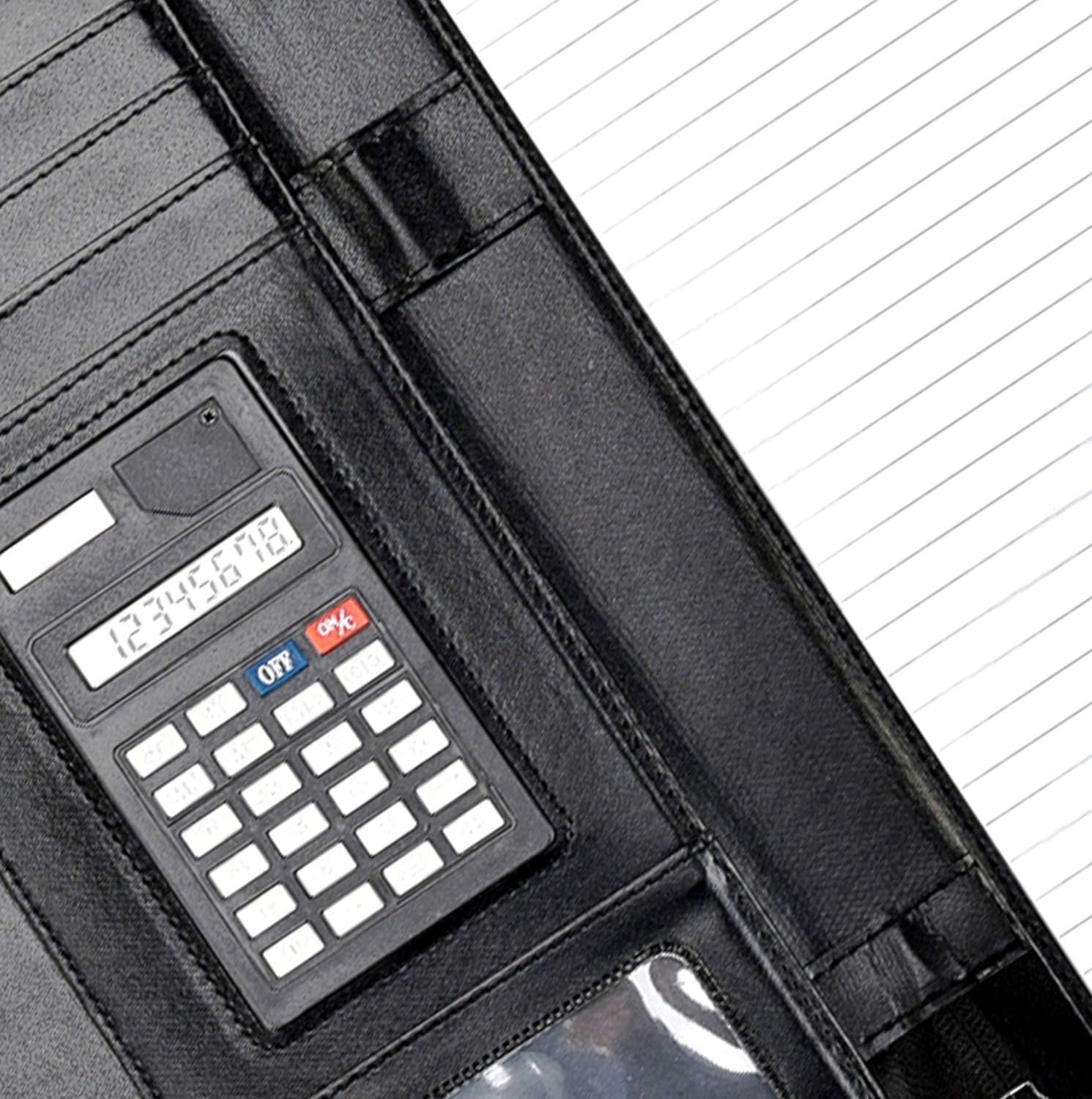 Arpan A4 Portfolio Case Professional Soft Padded Folder - Black