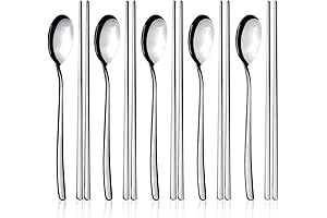 IQCWOOD spoon and chopstick set