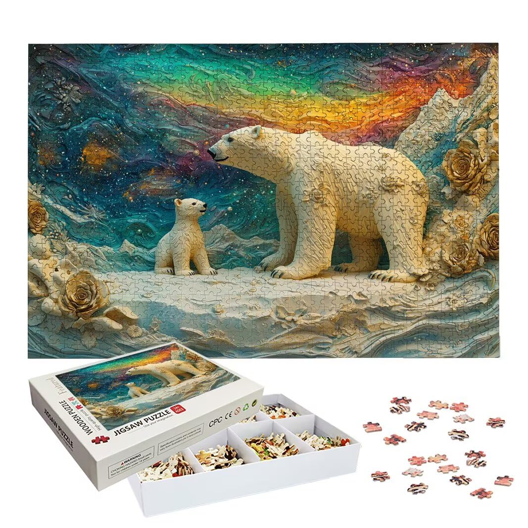 Puzzle 2000 Piezas, Puzzle Animal de Madera para Adultos, Regalos -2452