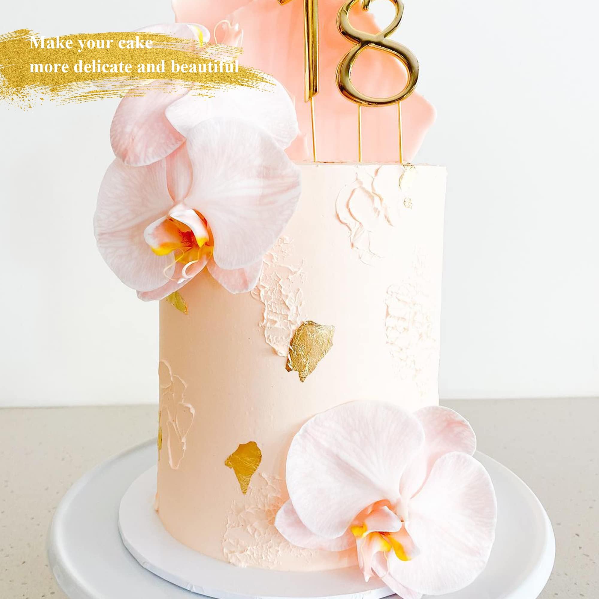 Echte 24 Karat Blattgold Folie - 100 Blatt Essbar Für Kuchen & Kunst