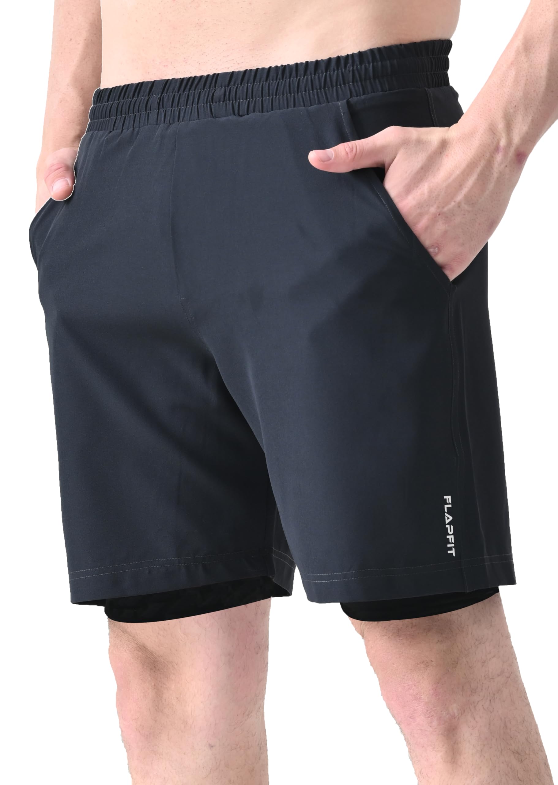 Flapfit Men's Athletic Running Shorts