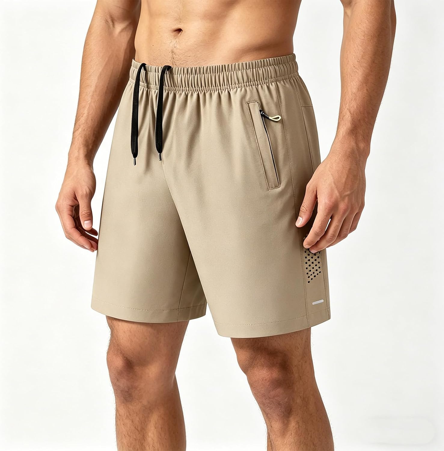 FQZWONG Men Shorts Casual Sport Shorts Summer Gym Short Pant Fashion Hiking Trousers Lightweight Stretch Pants with Pocket