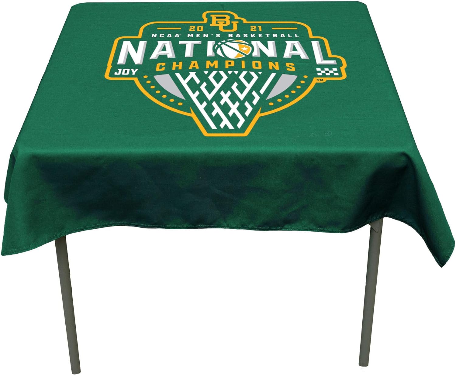 Baylor BU Bears 2021 College Basketball Champions Logo Tablecloth or Table Overlay