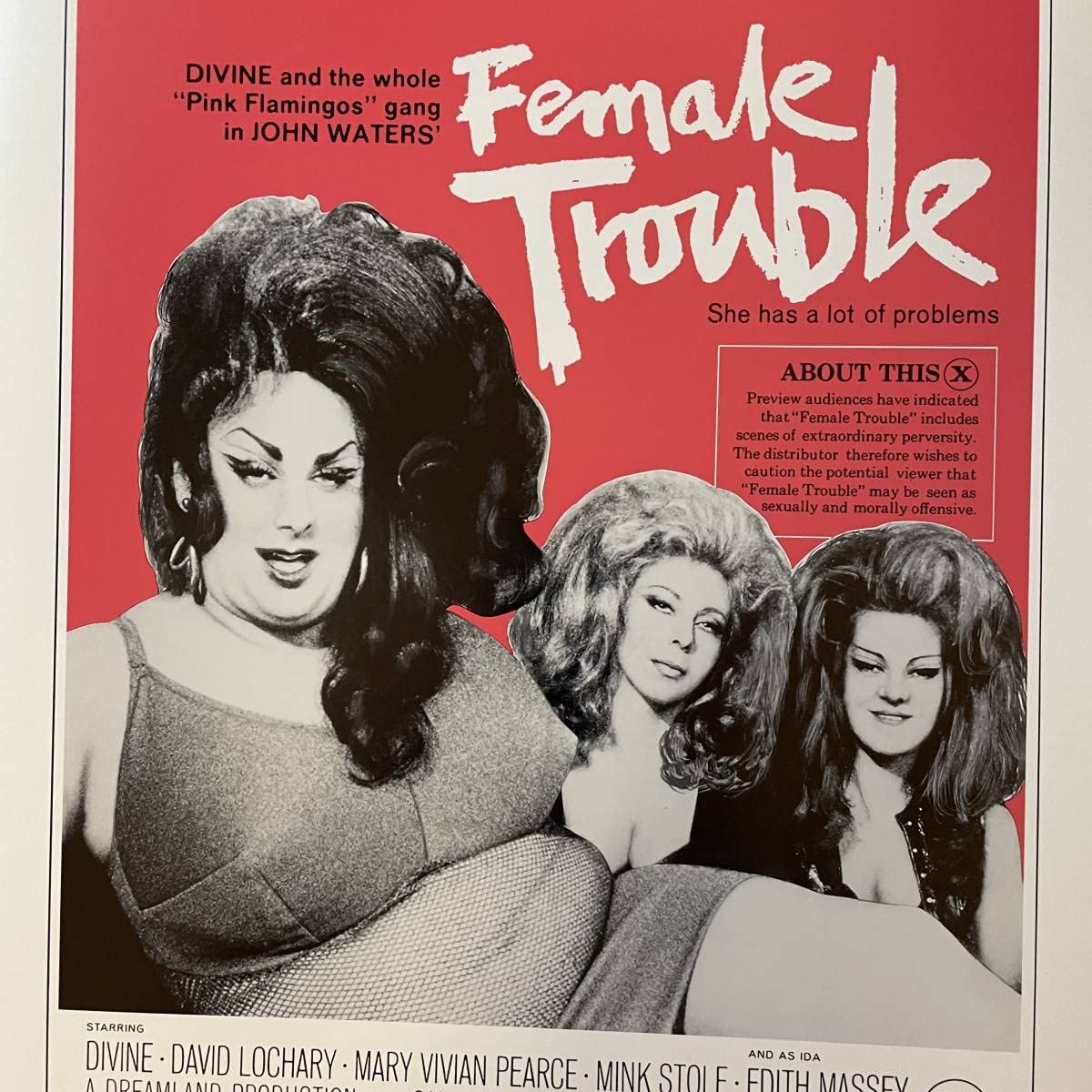 Amazon.co.jp: ポスター フィメール トラブル Female Trouble 29.7cm