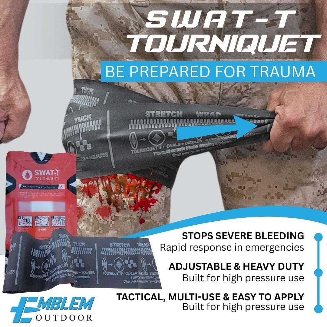 IFAK Trauma Kit mit Tourniquet | Taktisches Erste-Hilfe-Set für Camping, Wandern und Notfallvorbereitung | Survival Med Kit | Auto Erste Hilfe Stoppen Sie die Blutung | 1st Aid Medkit