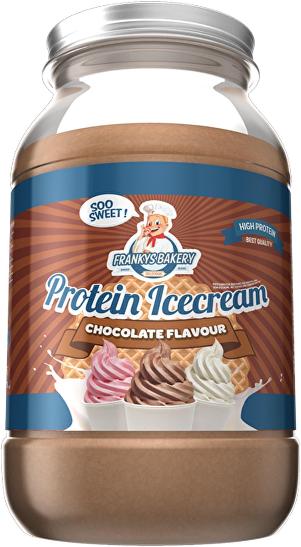 Frankys Protein Ice Cream, Chocolate Flavour, 500 g
