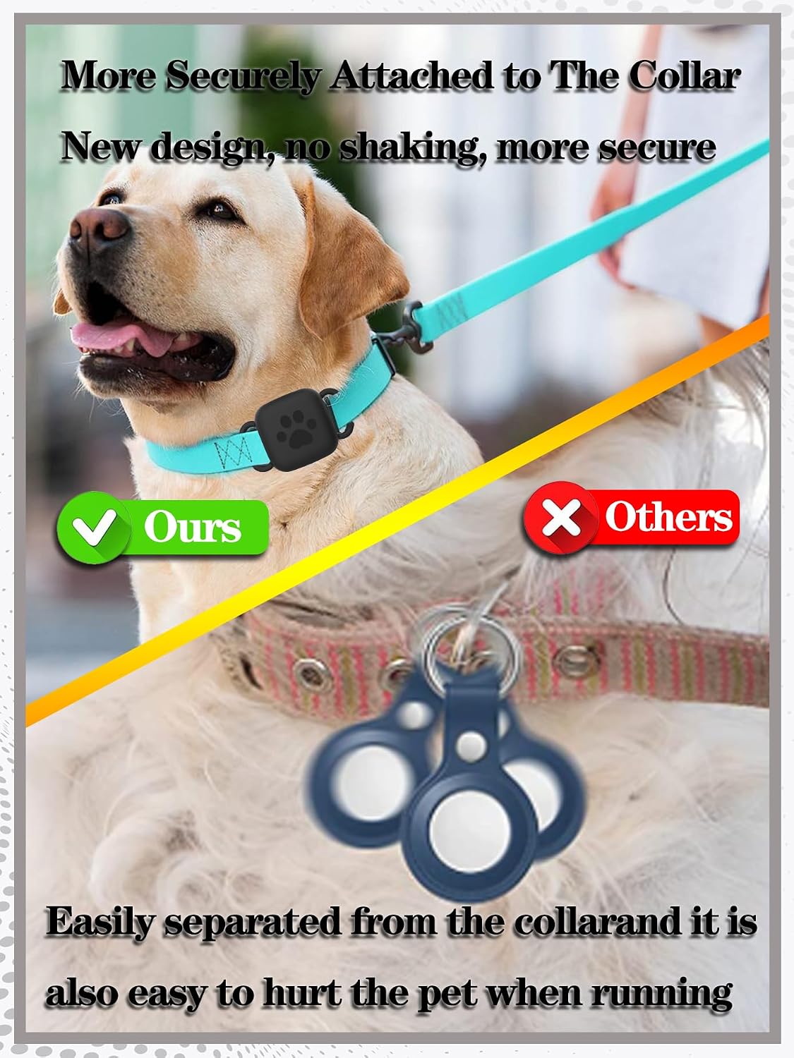 2 Pack Dog Collar Holder Compatible with Tile Mate 2022 2024 Tracker image 4