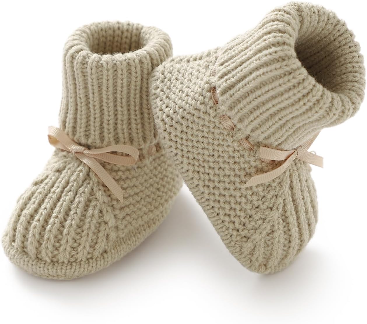 Baby Booties Newborn Infant Sock Shoes Hand Knitting Crochet Boy and Girl Cozy Shoes