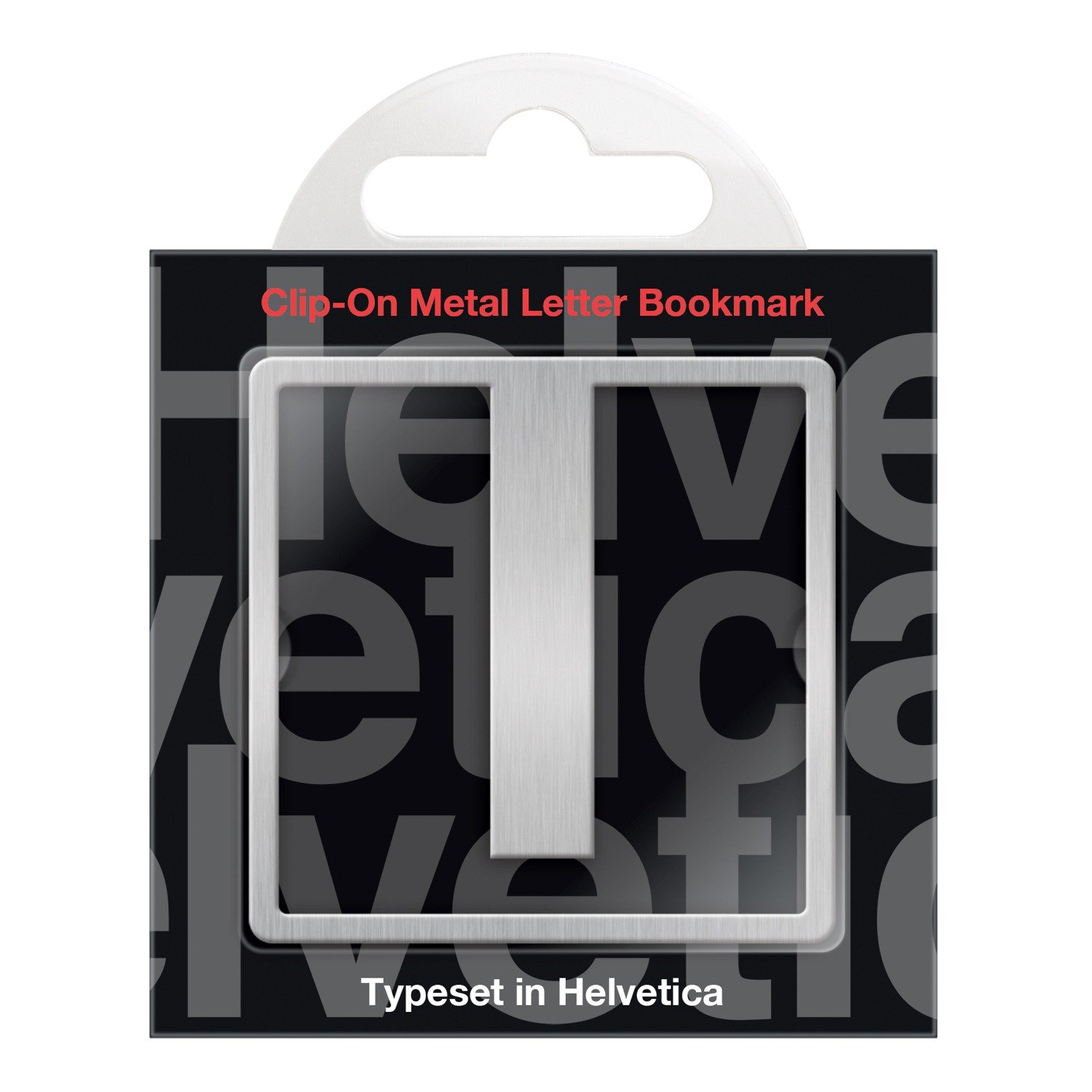 IF Helvetica Clip-On Letter Bookmark - I