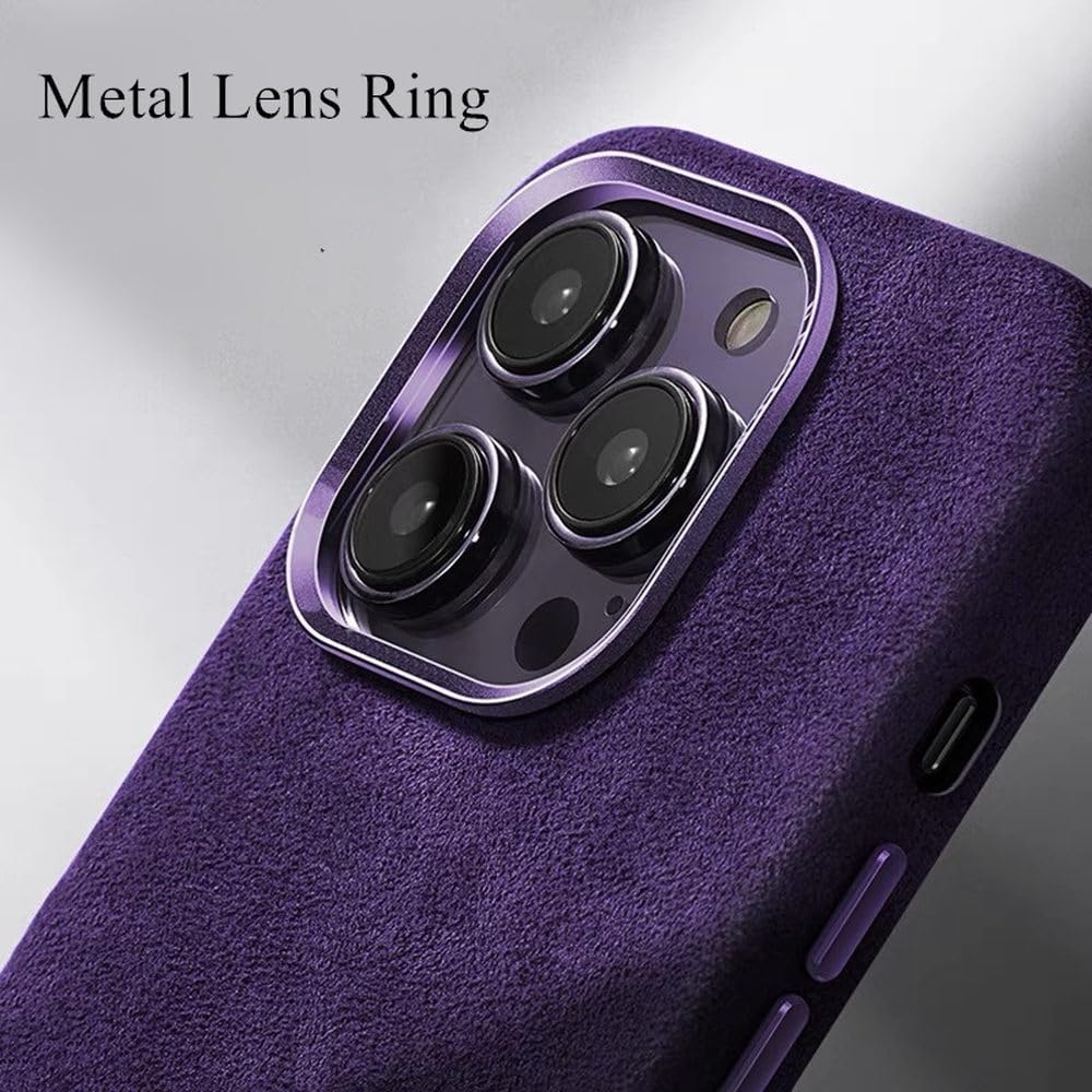 Funda Protectora de Metal para iPhone 12, 13, 14, 15, 16 Pro MAX, con atracción magnética, de Alta Gama, importada, Azul, para iPhone 15 Plus