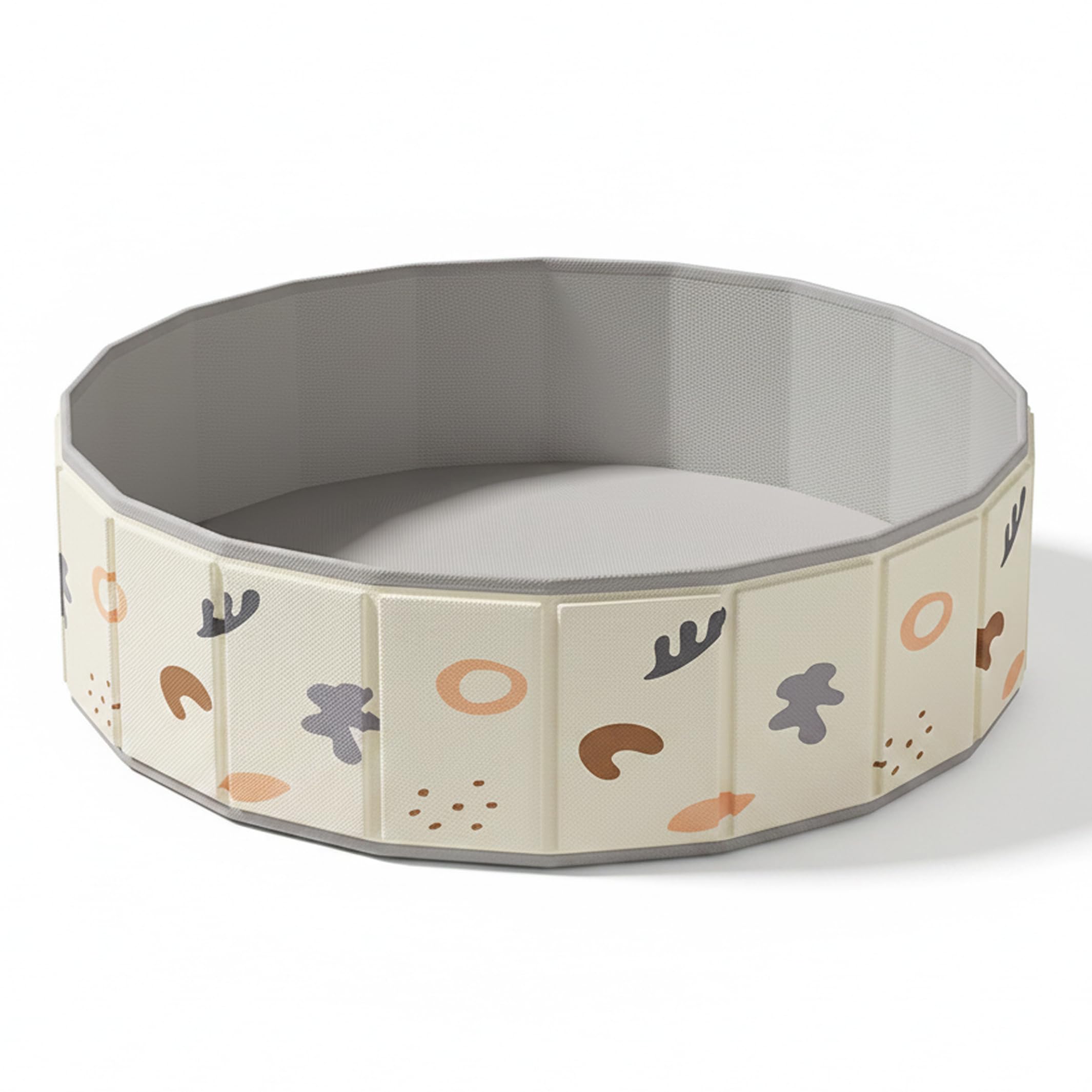 Pataugeoire, Petite Piscine Pliable pour Enfants pour Chiens, piscines de Jeu intérieures et extérieures de Grand Espace avec Sac Rangement pour Enfants, 100 cm