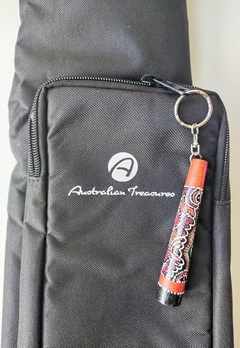 Schlüsselanhänger Didgeridoo | 10 x 2cm | Teakholz | Australien-Souvenir