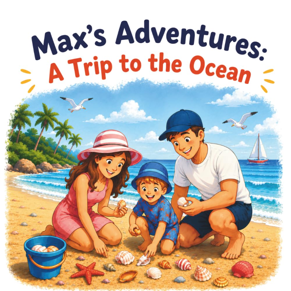 Max's Adventures: A Trip to the Ocean: A Sunny Beach Adventure for Little Explorers