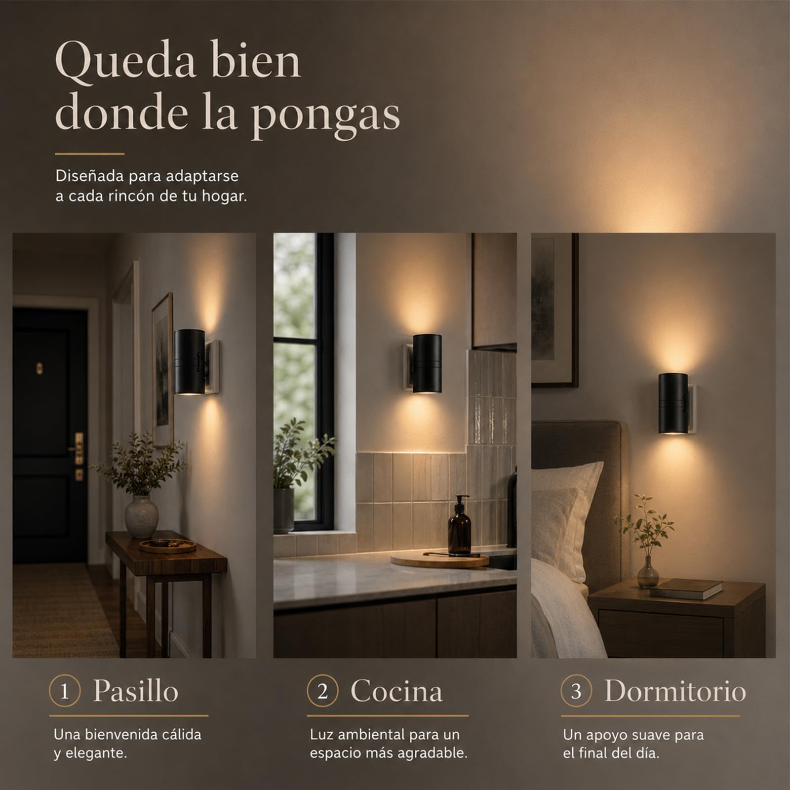 BoreaLights Luz Nocturna de Enchufe con Sensor Crepuscular, 3000 K（2psc） | Iluminación ambiental cálida y discreta para dormitorio, pasillo, salón y entrada; uso sencillo sin app ni mando.