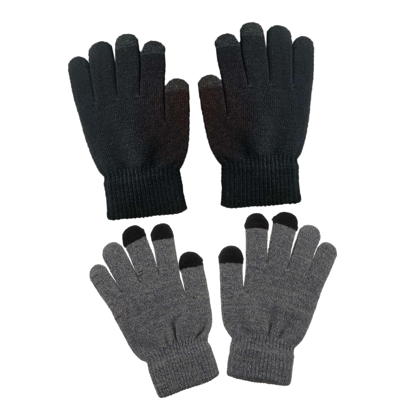 LIFKOME 2Pairs Winter Protective Gloves Elastic Riding Gloves with Touchscreen Lining for Outdoor Activities Wind and Comfortable Design for Cycling and Gaming