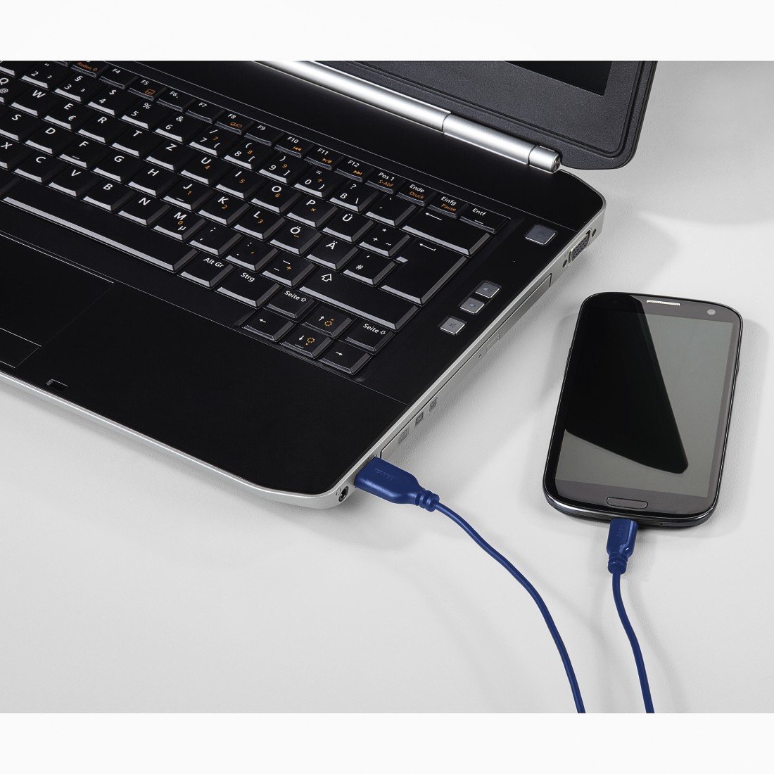 Hama USB-C - USB-A 0.75 Metre USB Kablo, Mavi